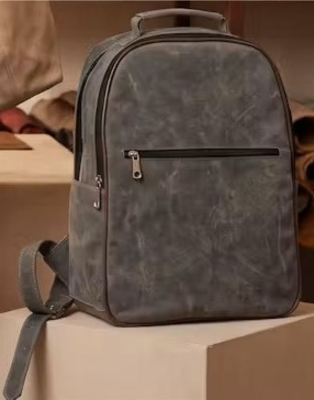 Mochila Gris Vintage