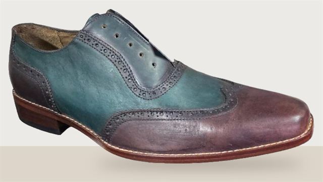 Oxford verde y burdeo